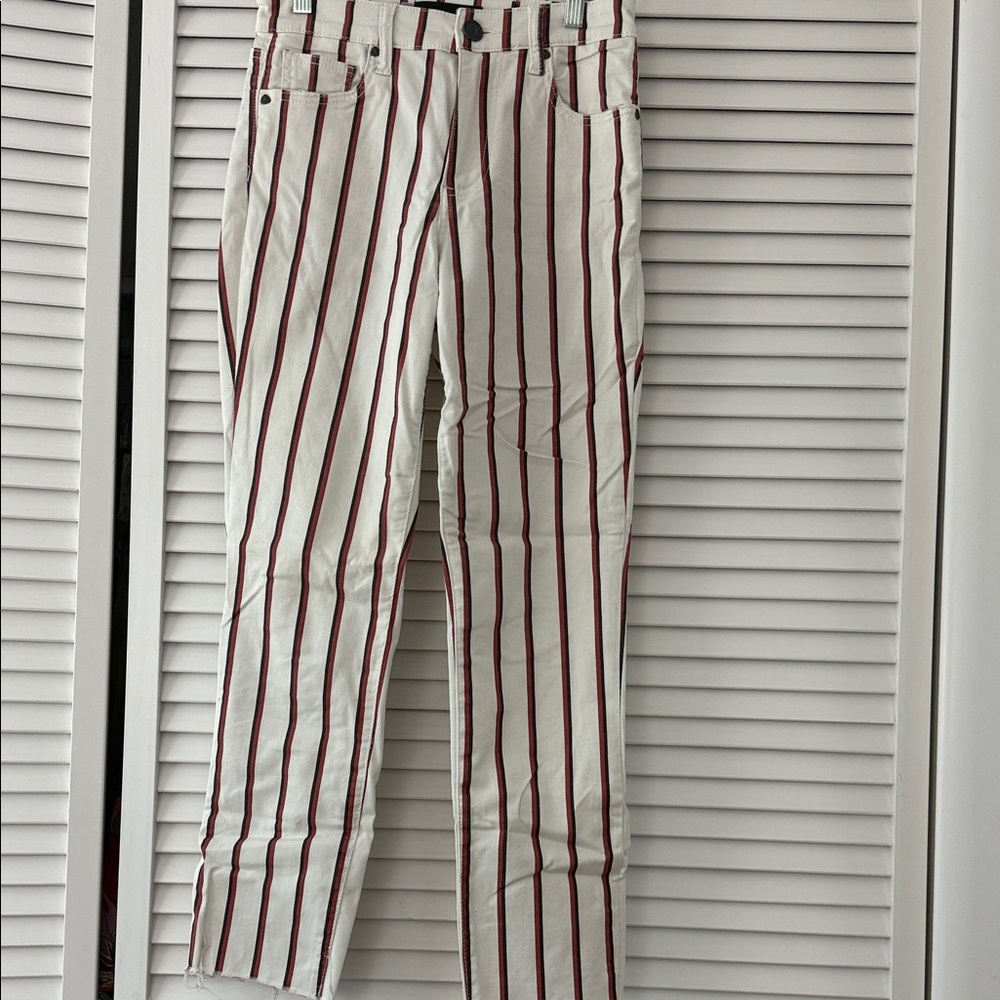 Kut from the Kloth Striped Ankle Jeans